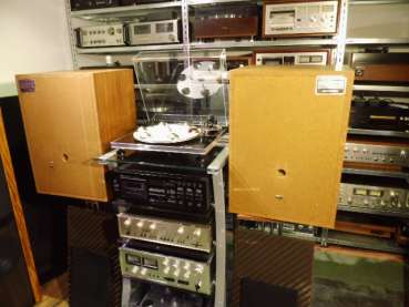 Hans Deutsch  Amadeus handgefertigt 1972 Echtholz  Horn HiFi-Rarität